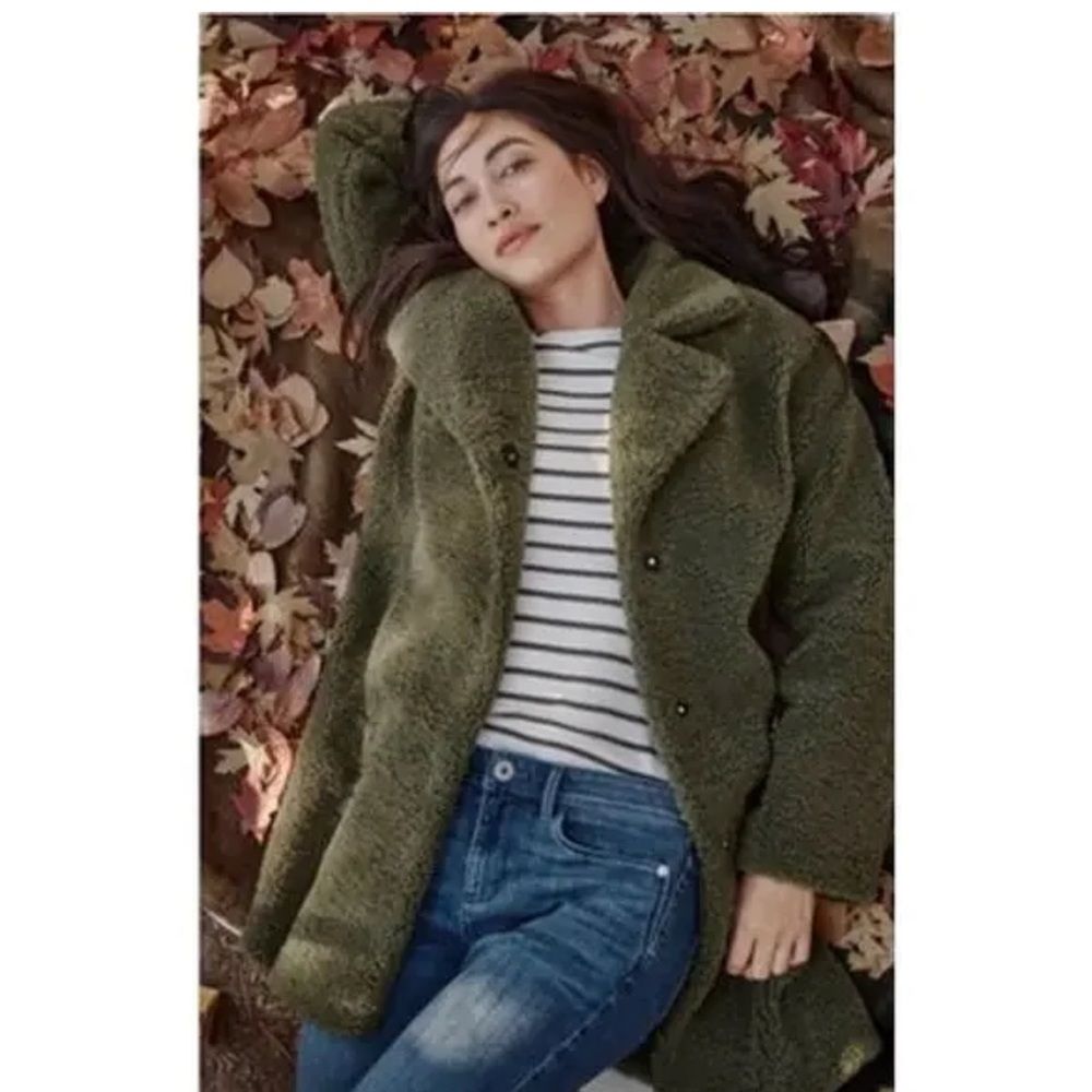 J. Jill Olive Teddy Jacket for Women